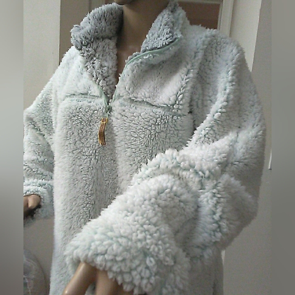 MUSHY GUSHY Cozy Pink Sherpa Pullover Jackets (2 AVAILABLE) BY BLUE STAR W ZIP - Picture 13 of 16